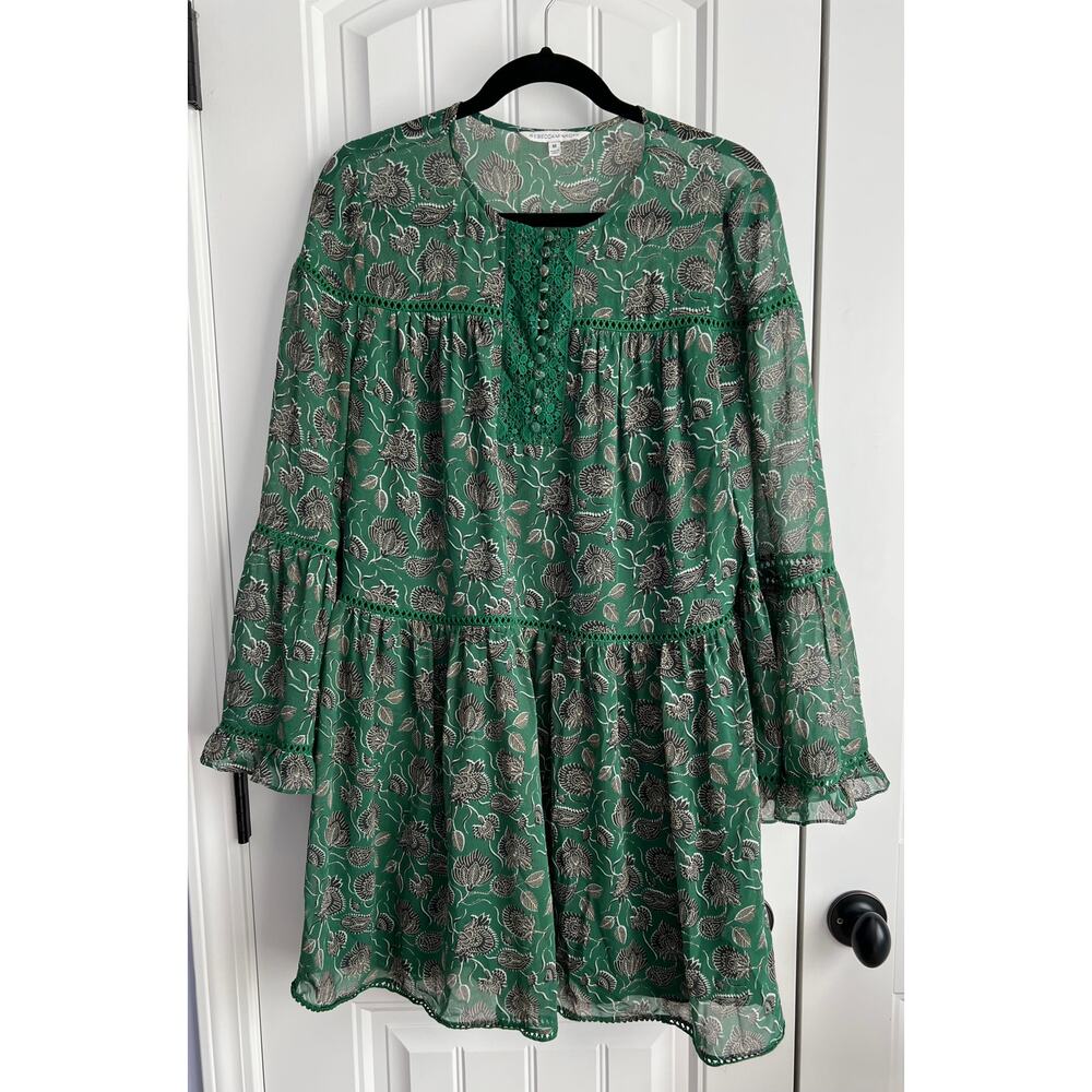 Rebecca Minkoff Florence Green Dress - Size Medium